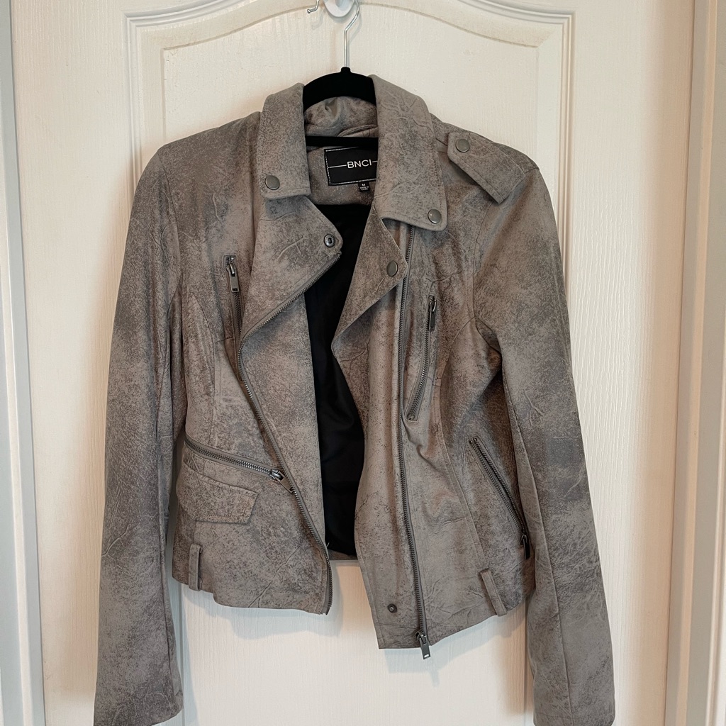Suede Jacket- Gray